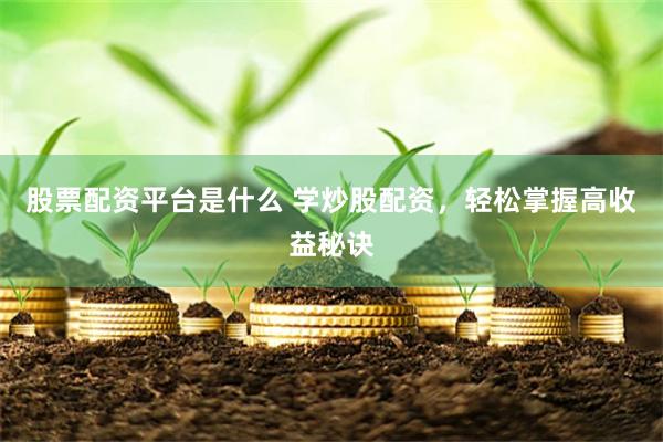 股票配資平臺(tái)是什么 學(xué)炒股配資，輕松掌握高收益秘訣